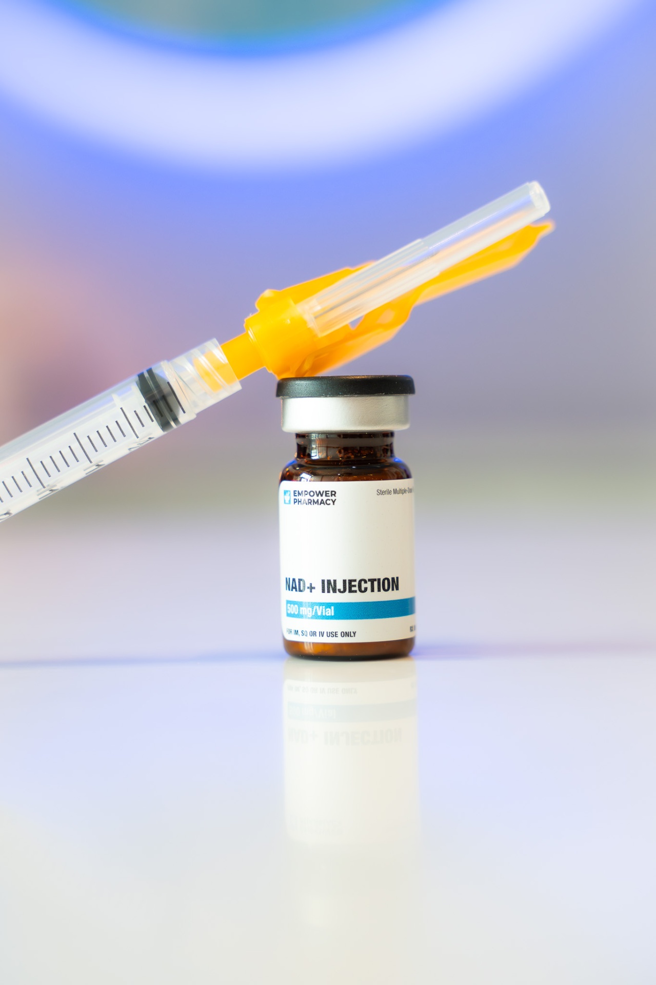 iCRYO Fairfield NAD+ injection vial and syringe